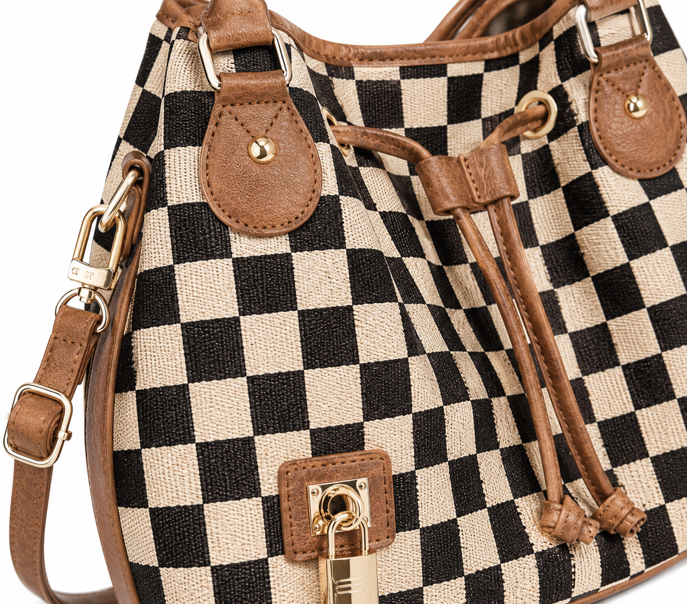 The Magnolia Checkered Bag