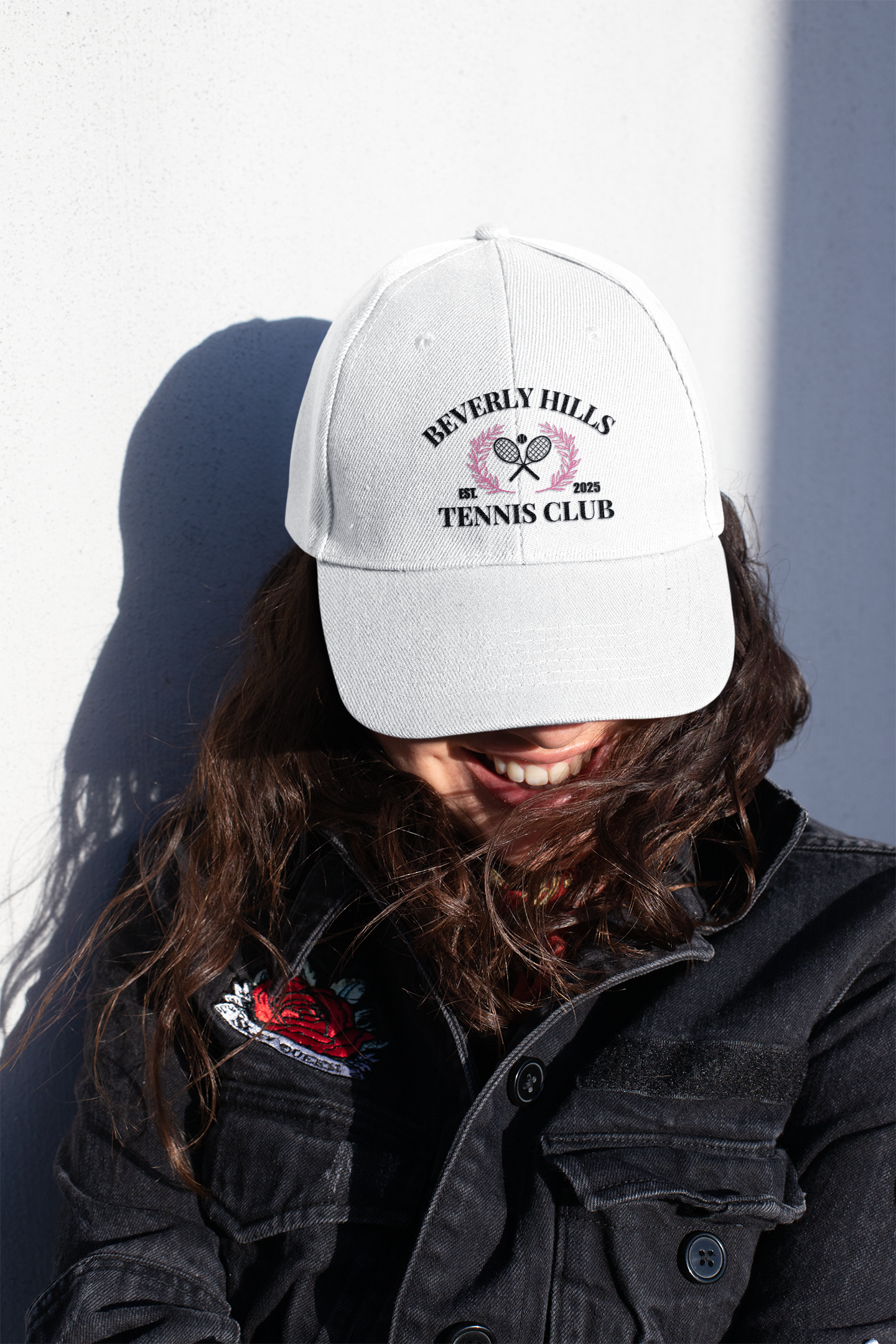 Beverly Hills Tennis Club Cap - Classic White Adjustable Hat