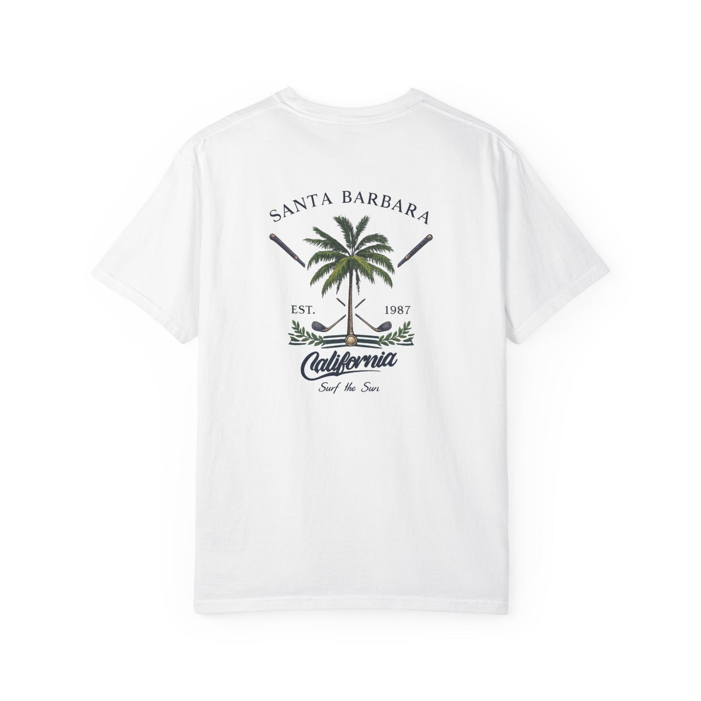 Santa Barbara Palm T-Shirt — California Surf Graphic Tee