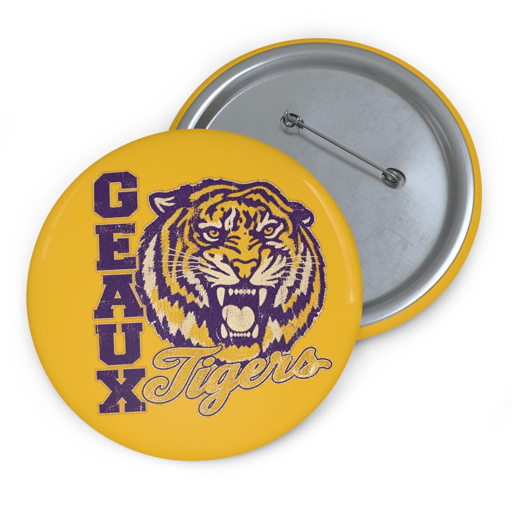 Geaux Tigers Button Pin