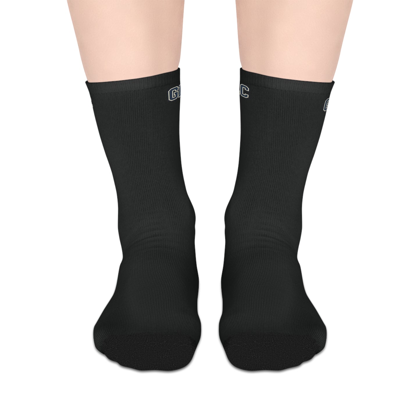 Classic Black Mid-Length Socks — Comfortable Everyday Crew Socks