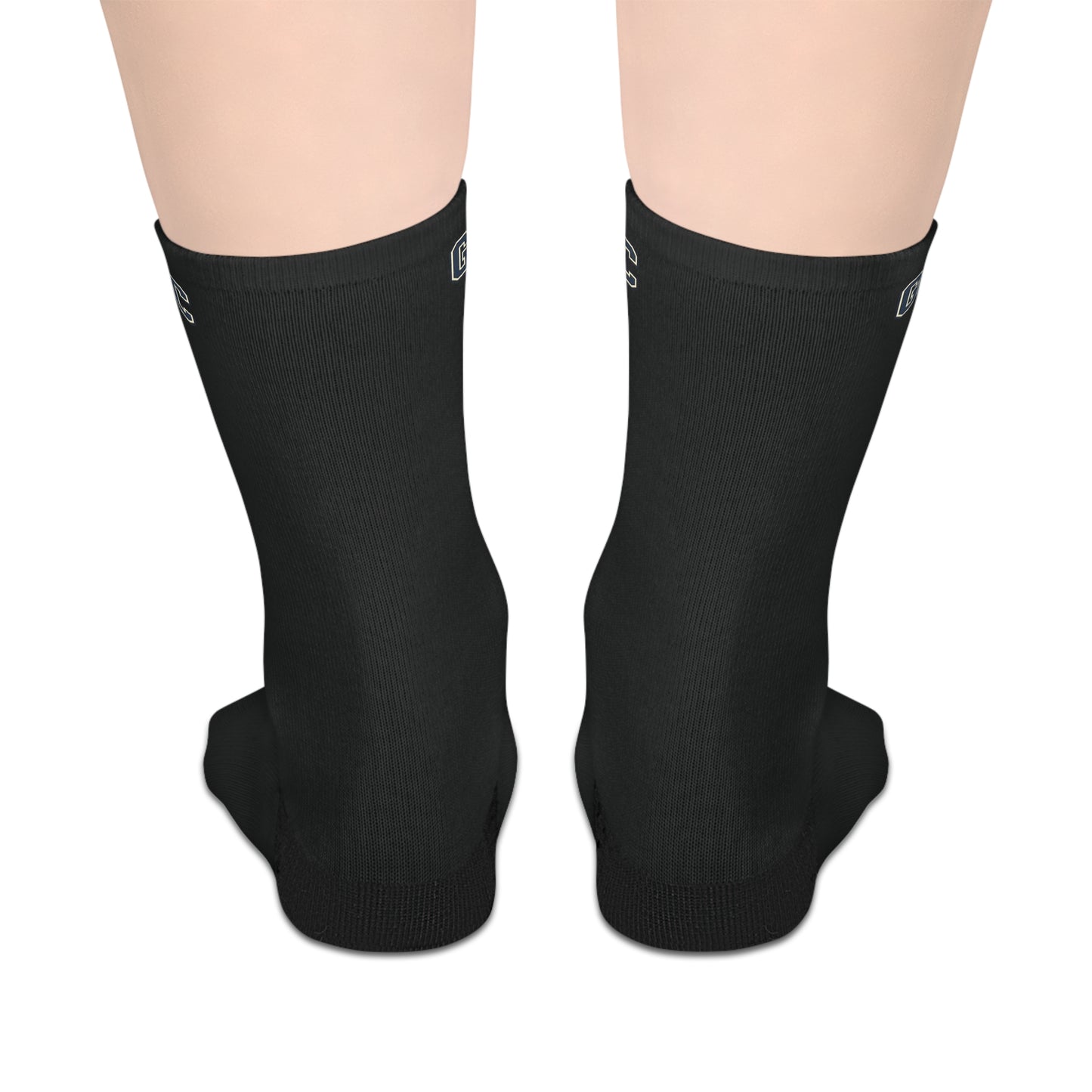 Classic Black Mid-Length Socks — Comfortable Everyday Crew Socks