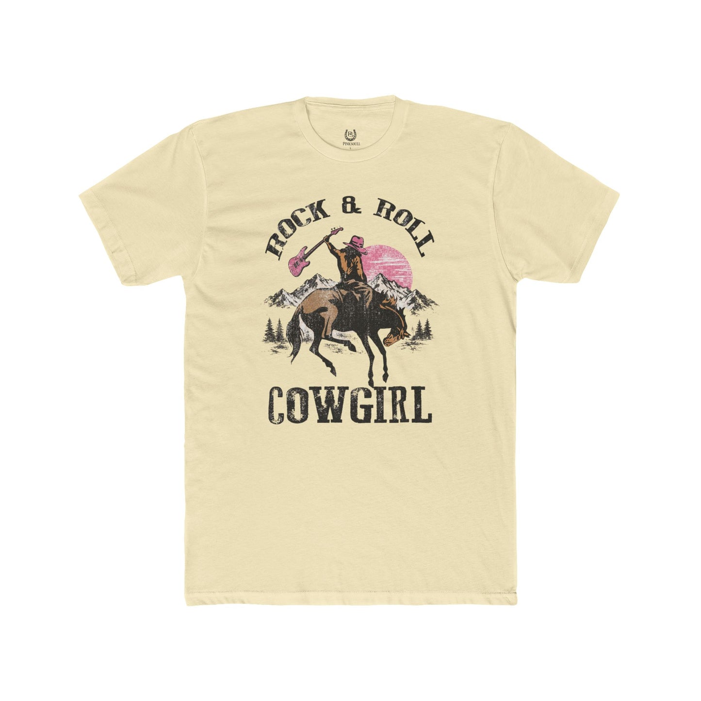 Rock & Roll Cowgirl T-Shirt — Vintage Western Cowboy Graphic Tee