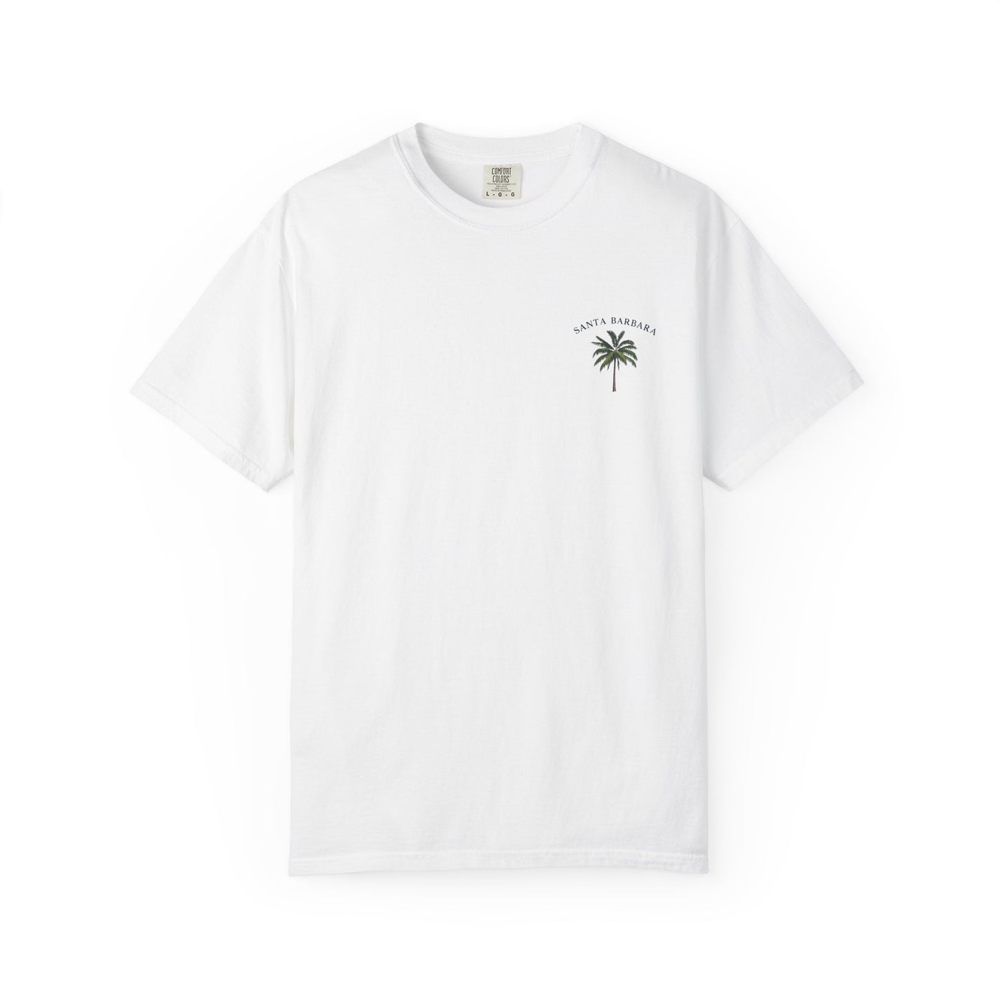 Santa Barbara Palm T-Shirt — California Surf Graphic Tee