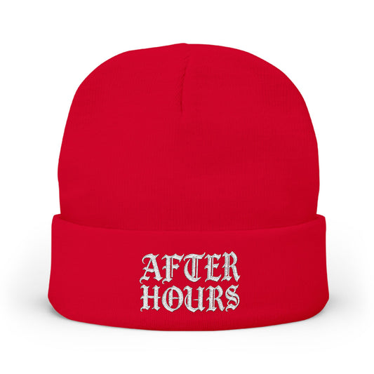 After Hours Knit Beanie - Embroidered