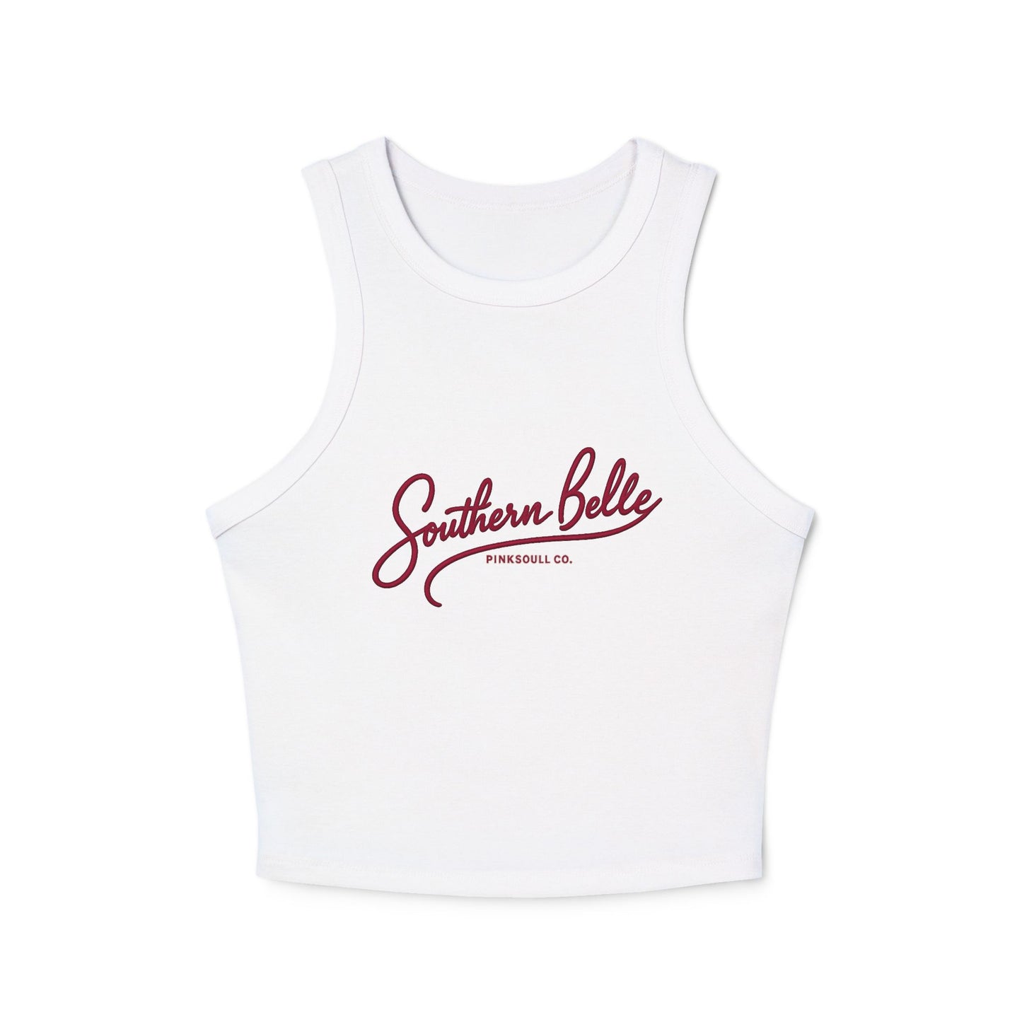 Southern Belle Racerback Tank Top – Women's Micro Rib Crop Tank