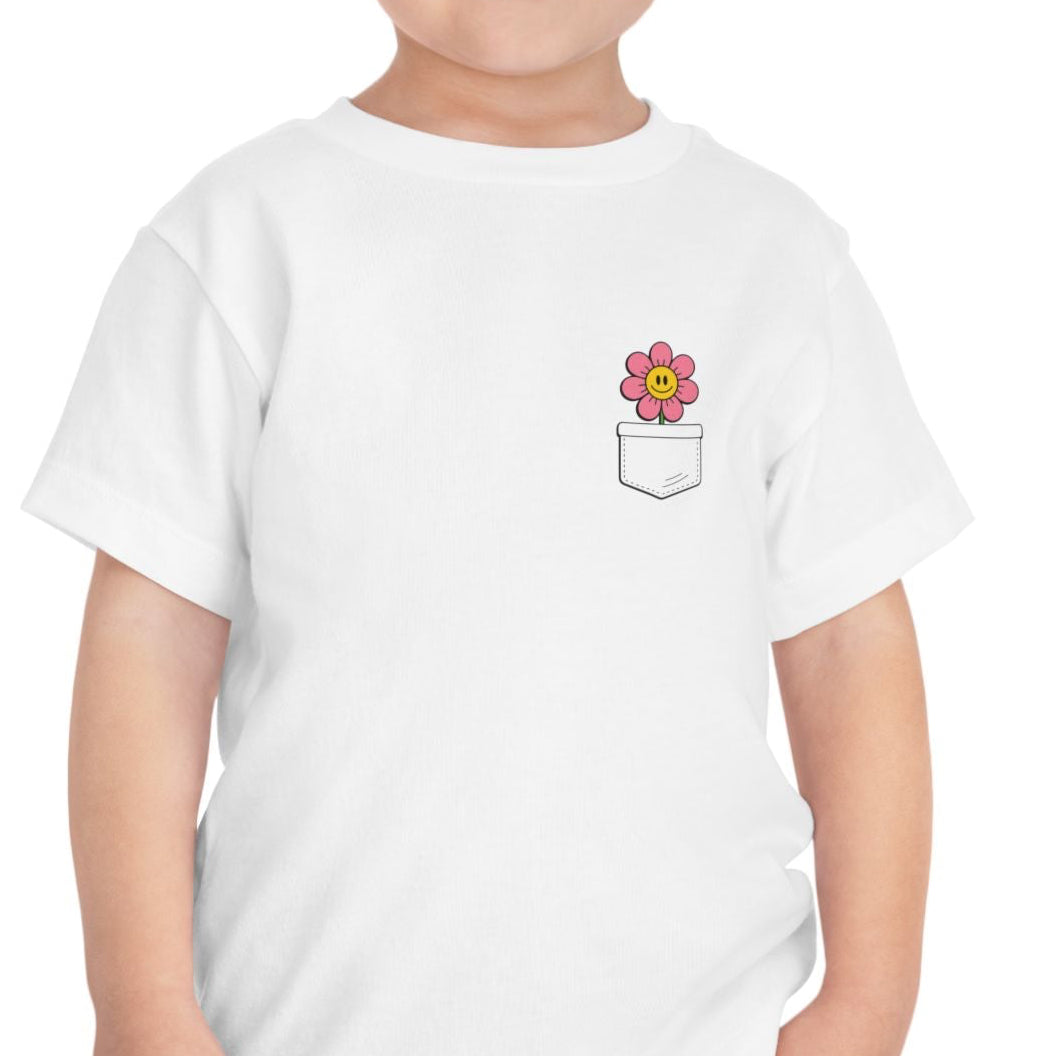 Toddler Pocket Flower Shirt