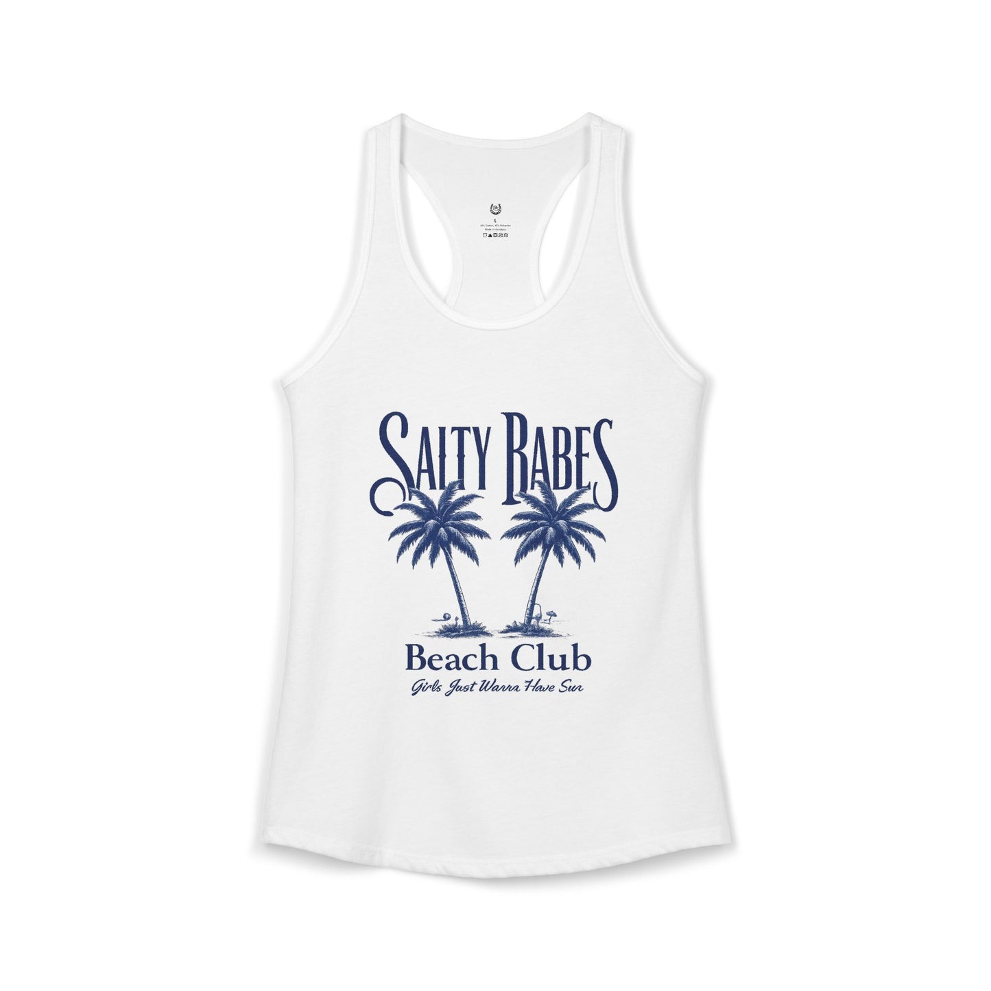 Salty Babes Beach Club Racerback Tank
