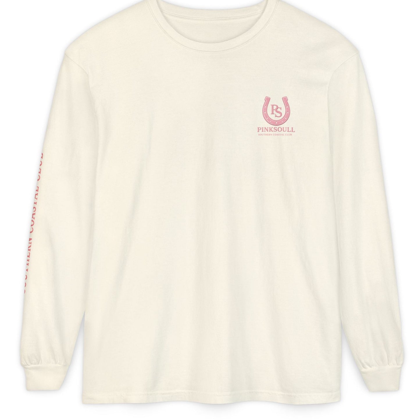 PinkSoul Western Long Sleeve Tee — 'PINKSOUL Southern Coastal Club' Desert Rider Shirt