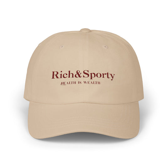 Rich & Sporty Classic Dad Cap