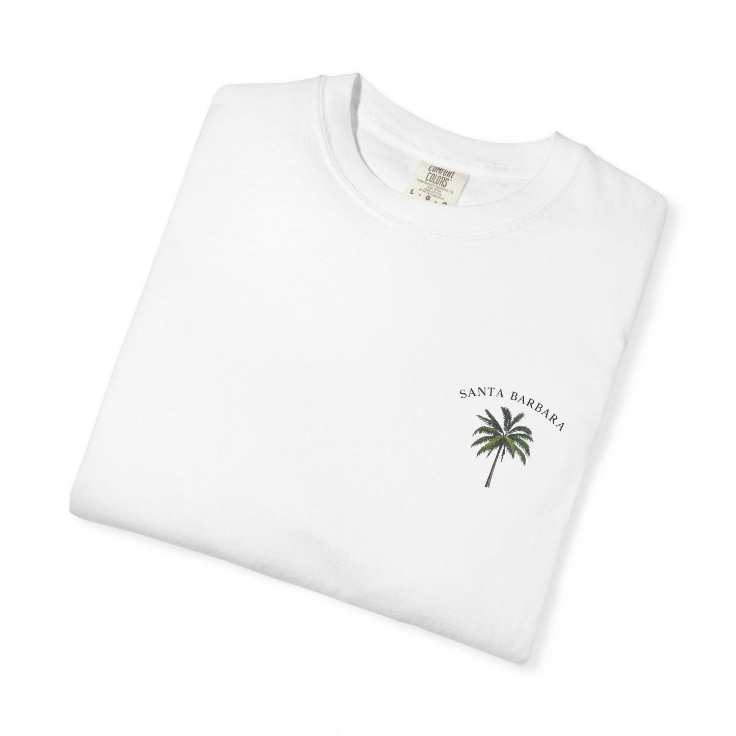 Santa Barbara Palm T-Shirt — California Surf Graphic Tee