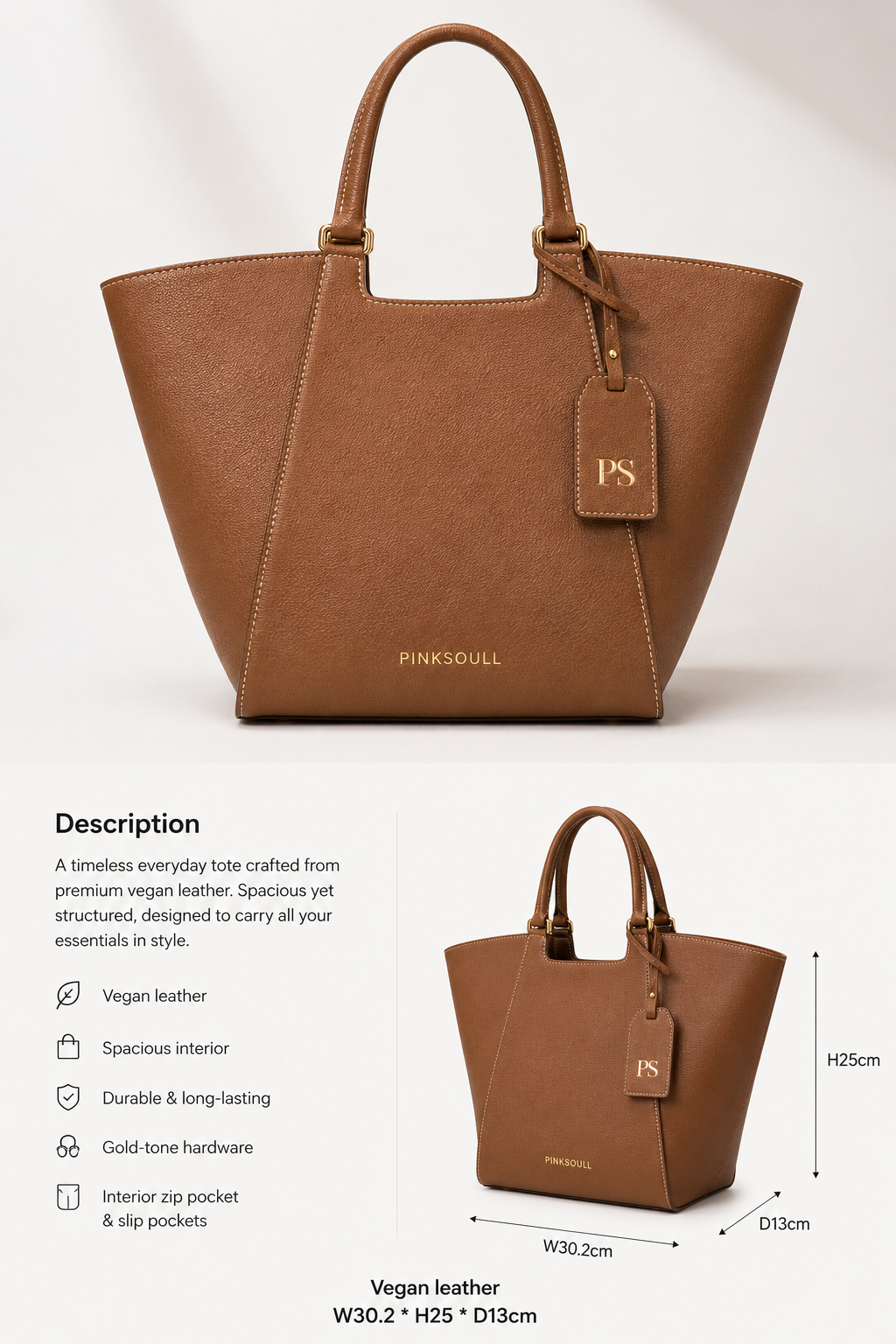 PINKSOULL Everyday Luxe Tote