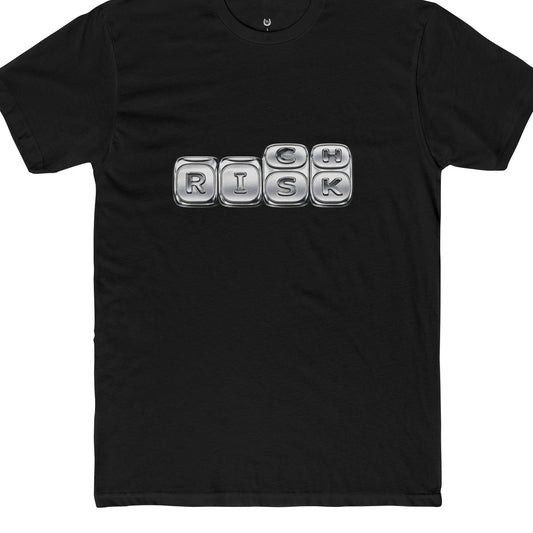 Risk Dice T‑Shirt — Gamer/Board Game Tee with 'RISK' Dice Design