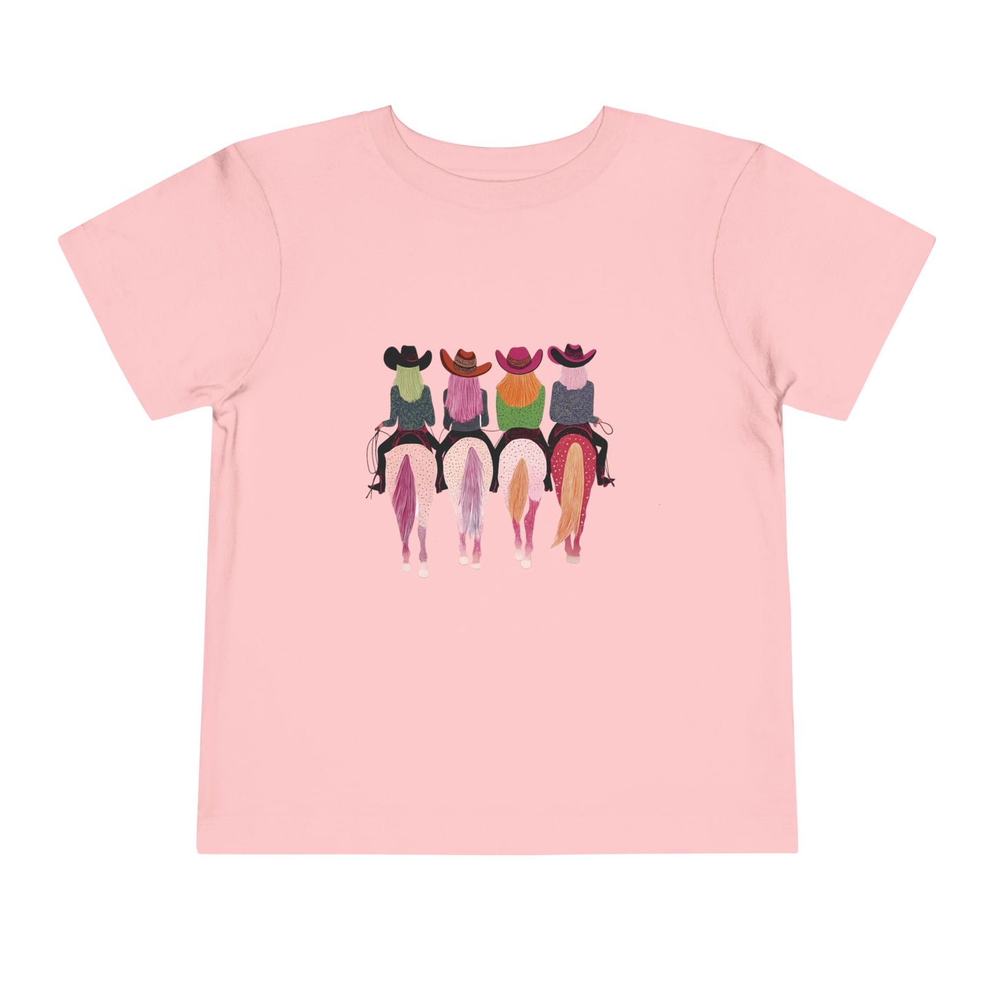Colorful Cowgirl Horses Graphic