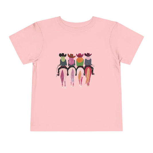 Colorful Cowgirl Horses Graphic