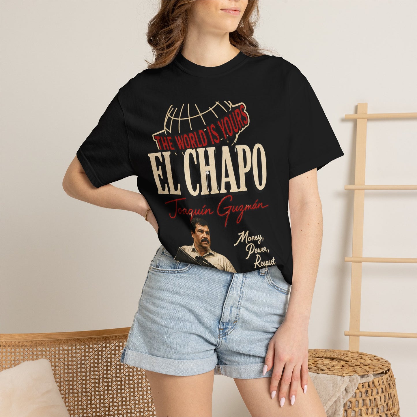 “The World Is Yours: El Chapo" Vintage Gangster Design