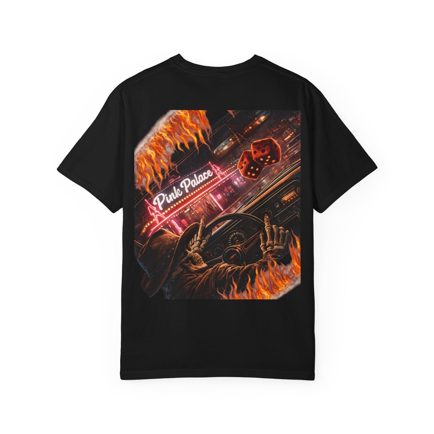 After Hours Skeleton T-Shirt — Retro Neon Driving Graphic Tee