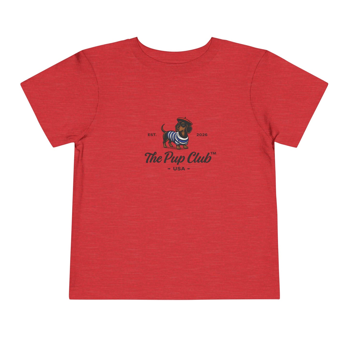 Toddler Tee — "The Pup Club" Puppy Graphic Kids Shirt