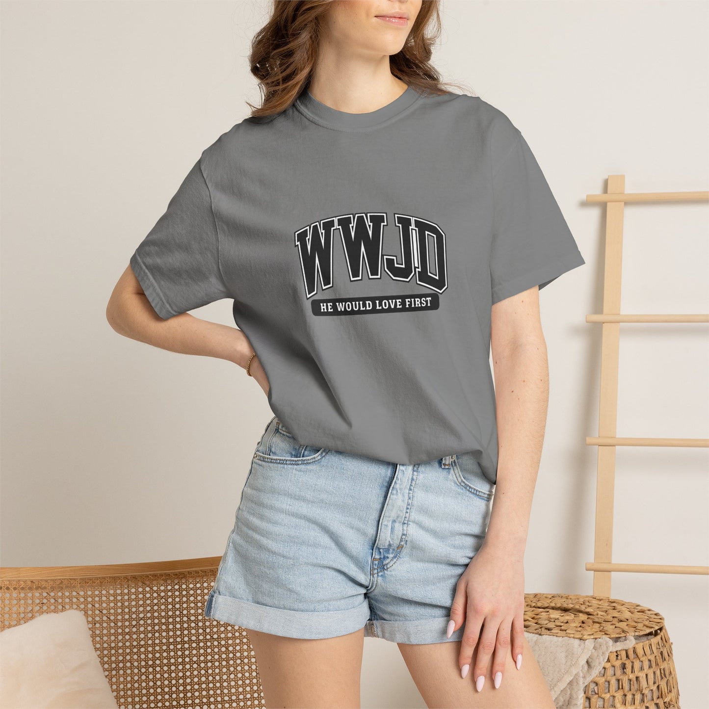 WWJD 'He Would Love First' Graphic T-Shirt