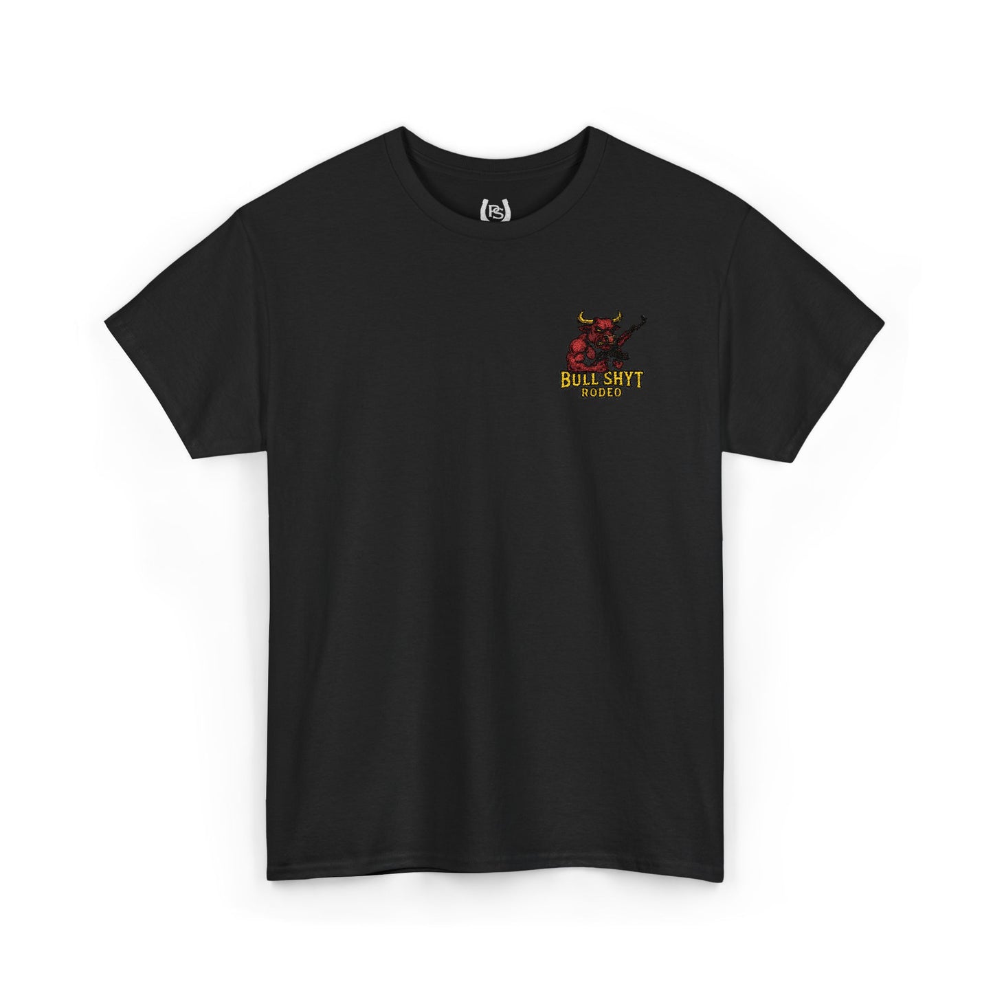 Bullshyt Rodeo Embroidered Black T-Shirt