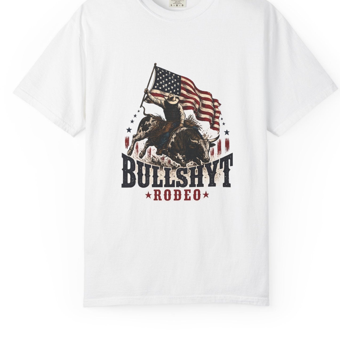 “Bullshyt Rodeo” Patriotic American Flag Tee