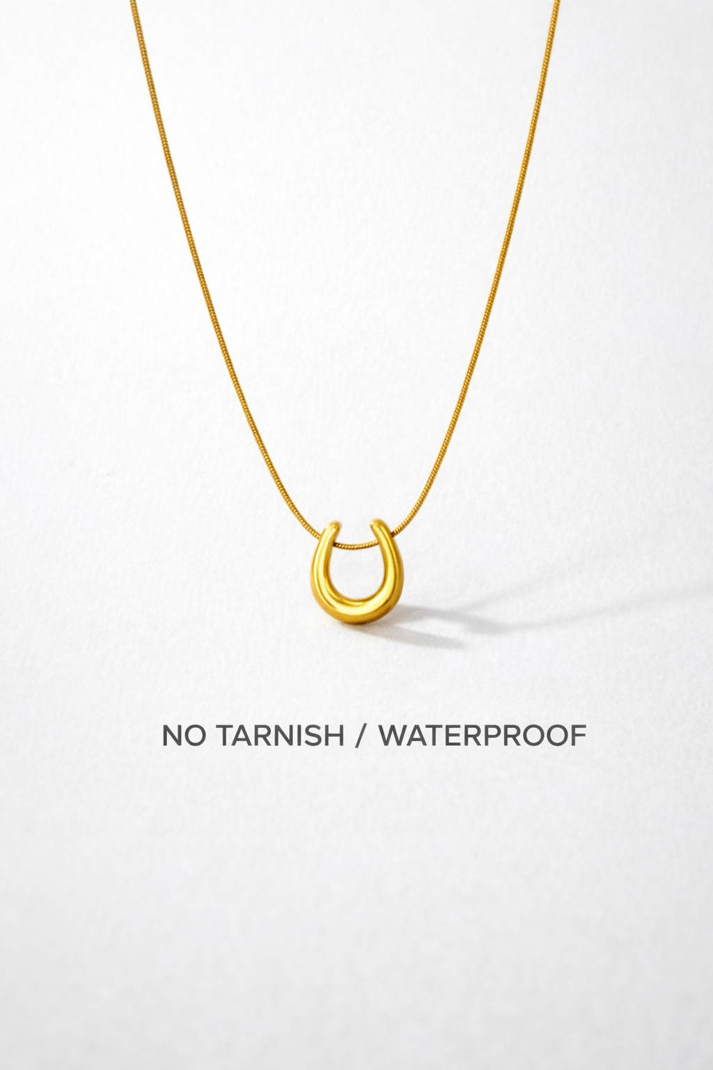 Gold Horseshoe Necklace