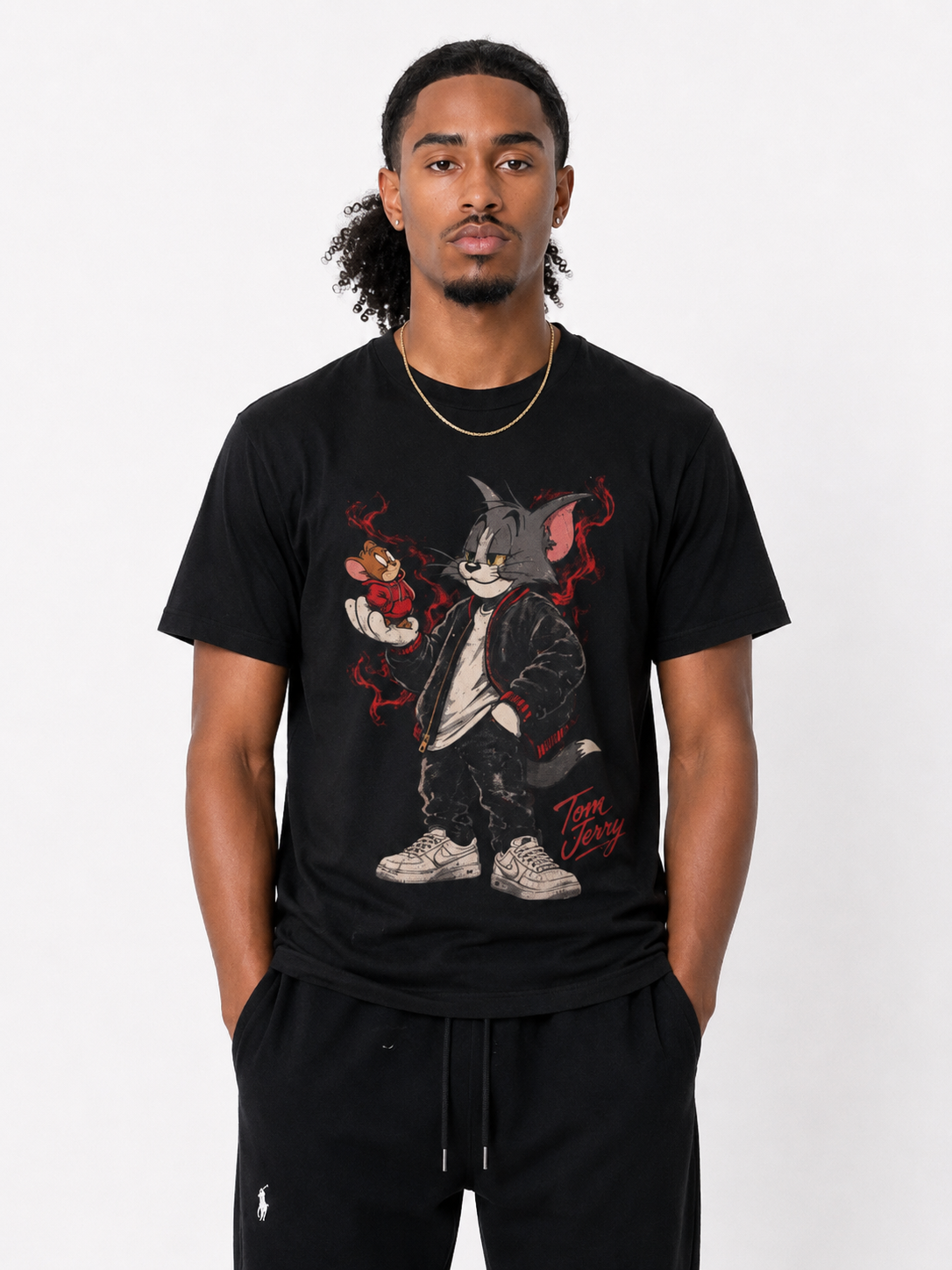 Tom & Jerry Graphic Tee – Vintage Distressed Urban Shirt | Oversized T-Shirt