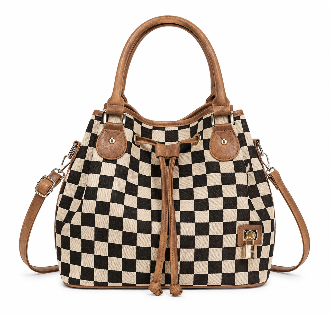 The Magnolia Checkered Bag