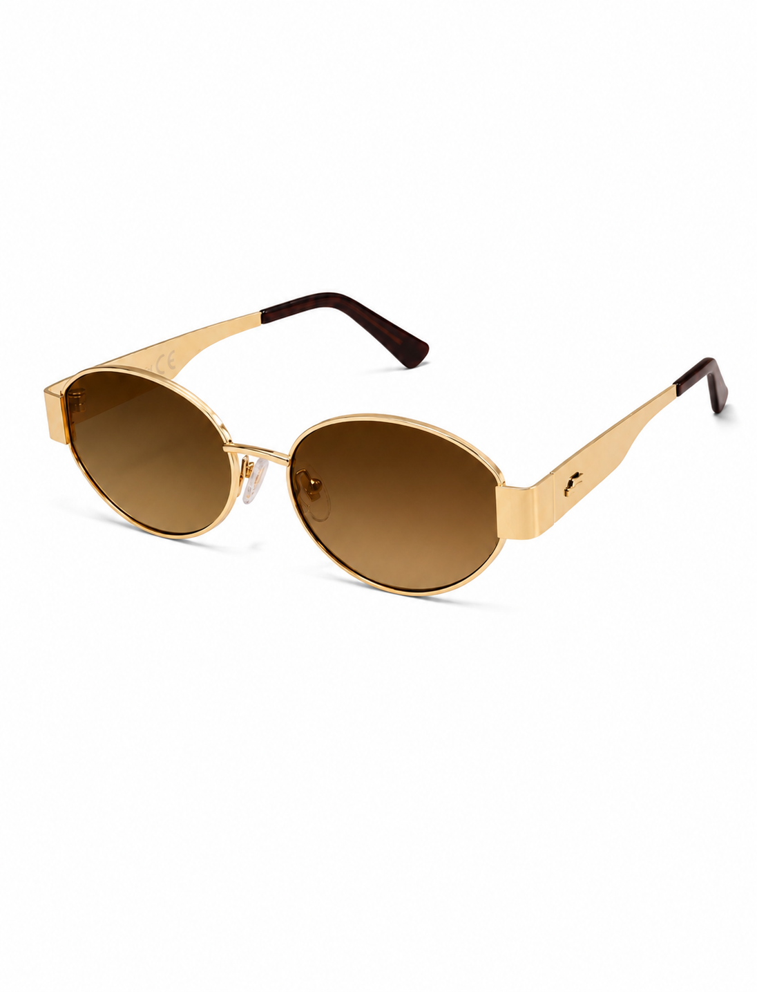 Gold Oval Sunglasses