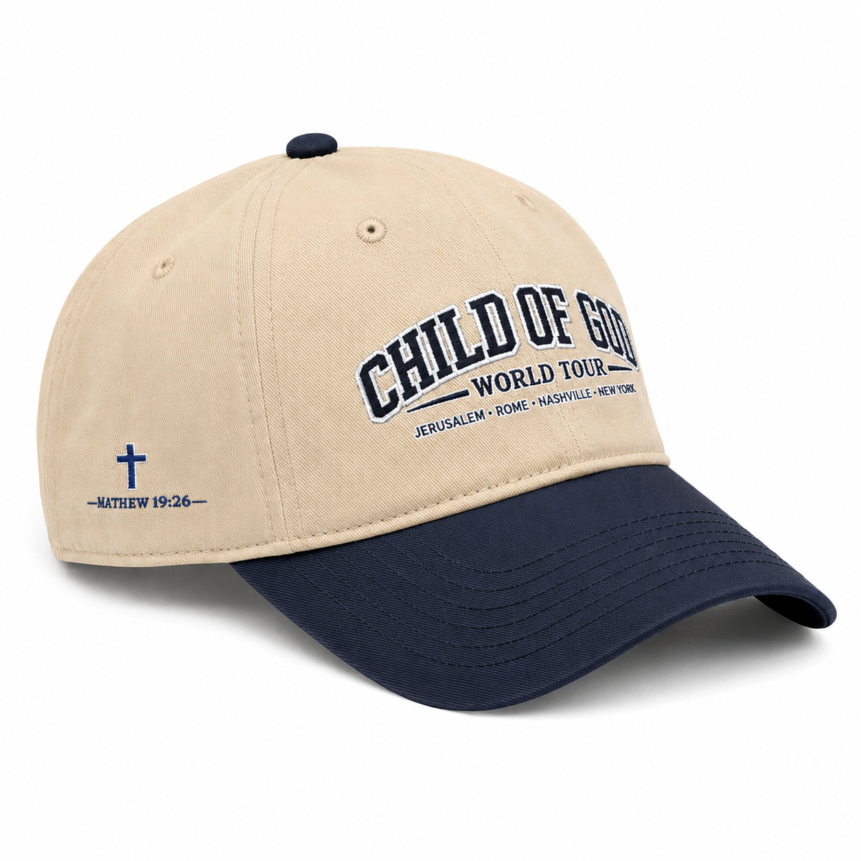 Child of God Baseball Cap —  ("World Tour" Embroidered)