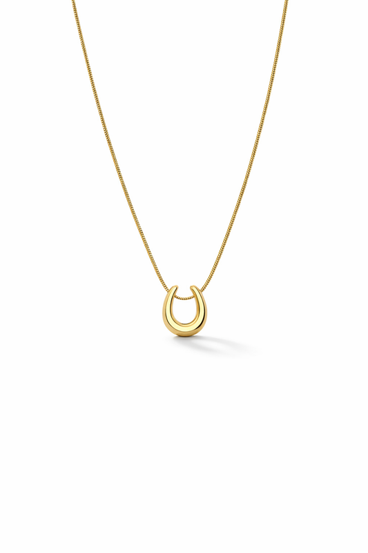 Gold Horseshoe Necklace
