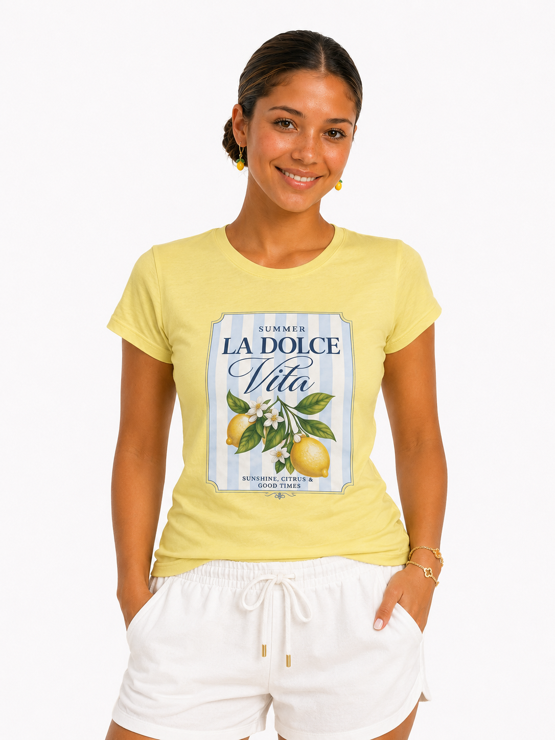 La Dolce Vita Lemon Tee — Summer Italian Vintage Graphic T-Shirt